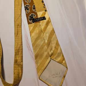 Canali Gold‎ Silk Tie